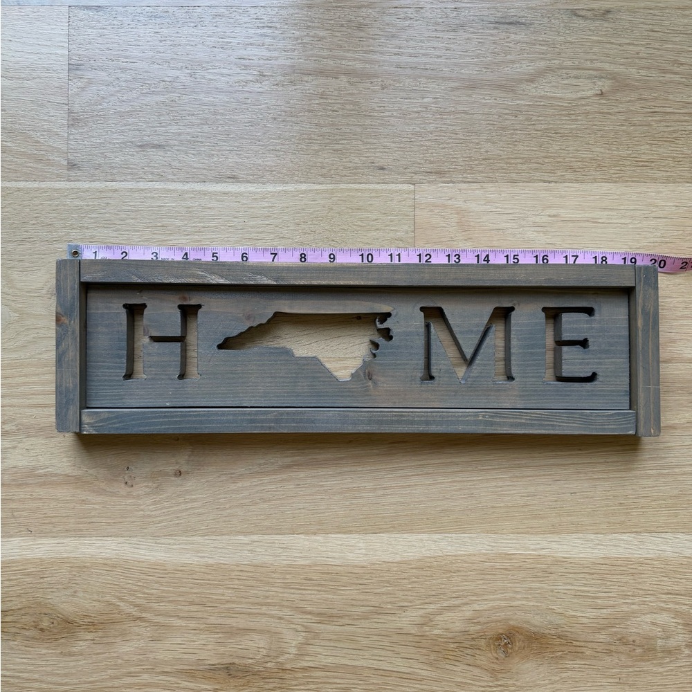 NORTH CAROLINA “HOME” WOOD SIGN